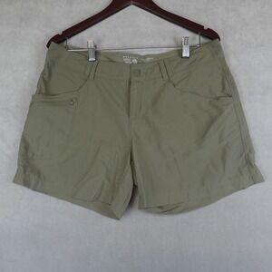 Mountain Hardwear Sage Olive Green Women's Hiking Shorts 12